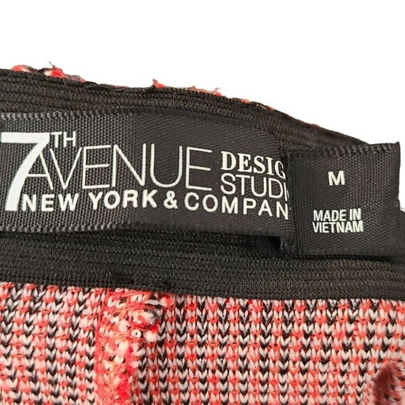 NY & Company 7th Avenue NWT Women's Midi Skirt Orange Size M - Picture 7 of 10